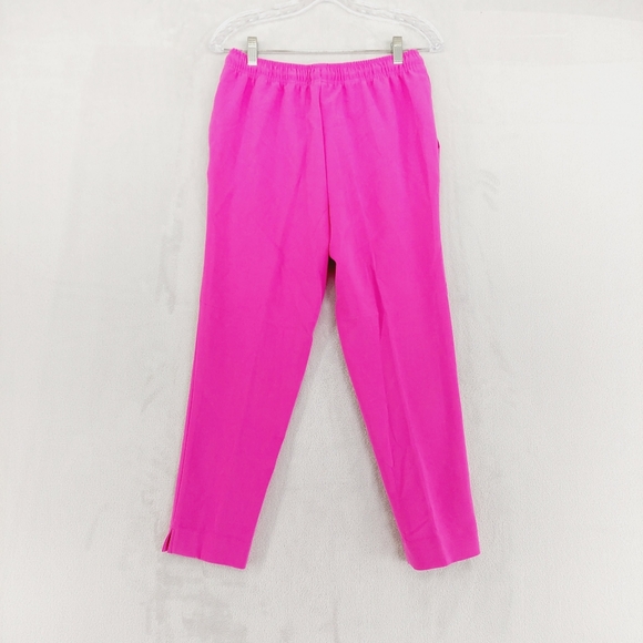 NEW French Connection Bright Pink Drawstring Athleisure Casual Pants P4706 - Picture 4 of 8